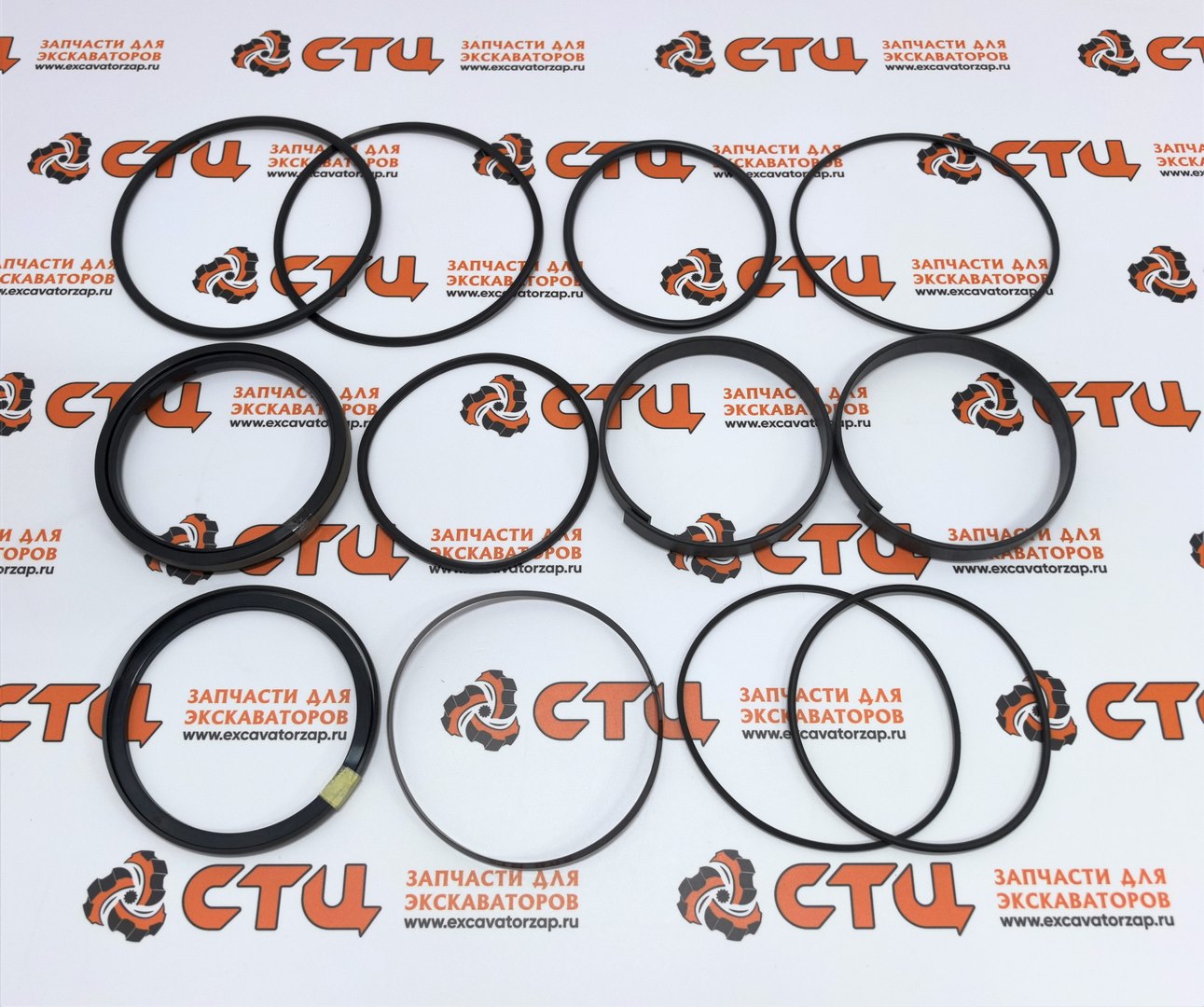 Ремкомплект AH212103 (World Gasket, Italy) поршня гидроцилиндра рукояти экскаватора погрузчика John Deere 315SK, 325J, 325K