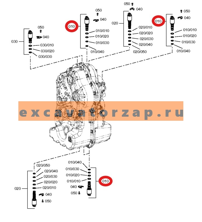Соленоид КПП John Deere (Джон Дир)325 AT310587 1,2,4 передачи (АНАЛОГ)