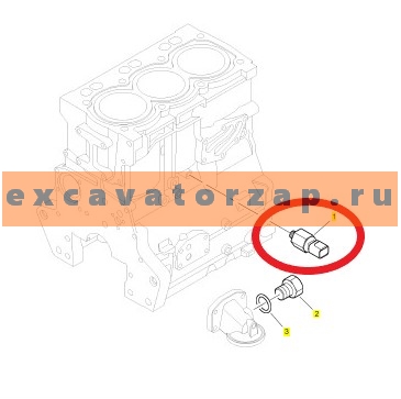 Датчик давления масла 2848A051 двигателя PERKINS